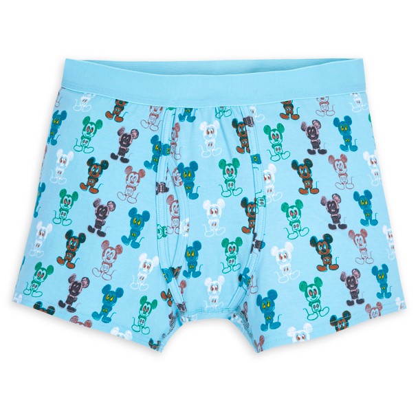 Shop Set of 2 - Mickey Mouse Print Full Briefs with Elasticised