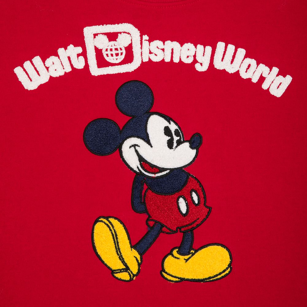 Mickey Mouse Cropped Pullover for Women – Walt Disney World – Red