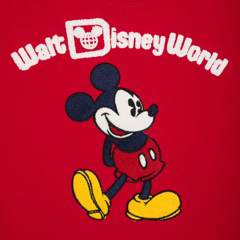 Mickey Mouse Cropped Pullover for Women – Walt Disney World – Red