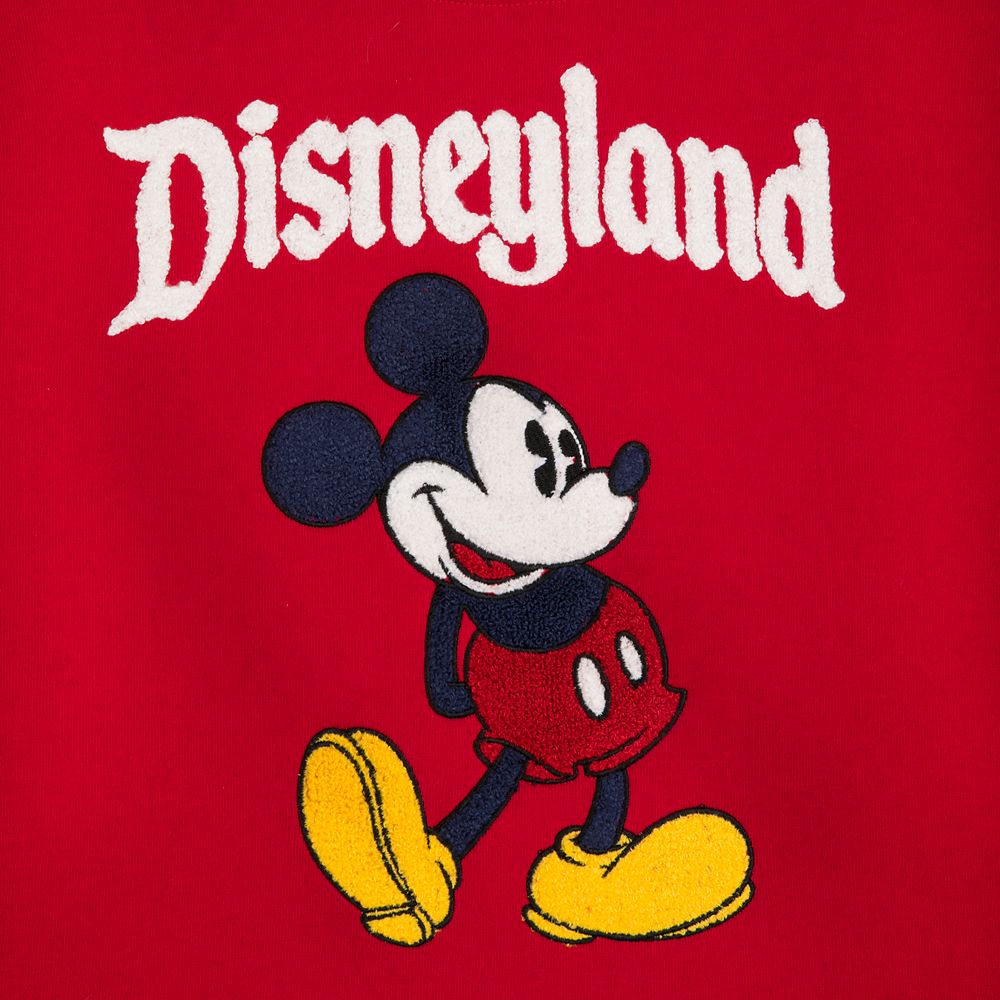 Mickey Mouse Cropped Pullover for Women – Disneyland – Red