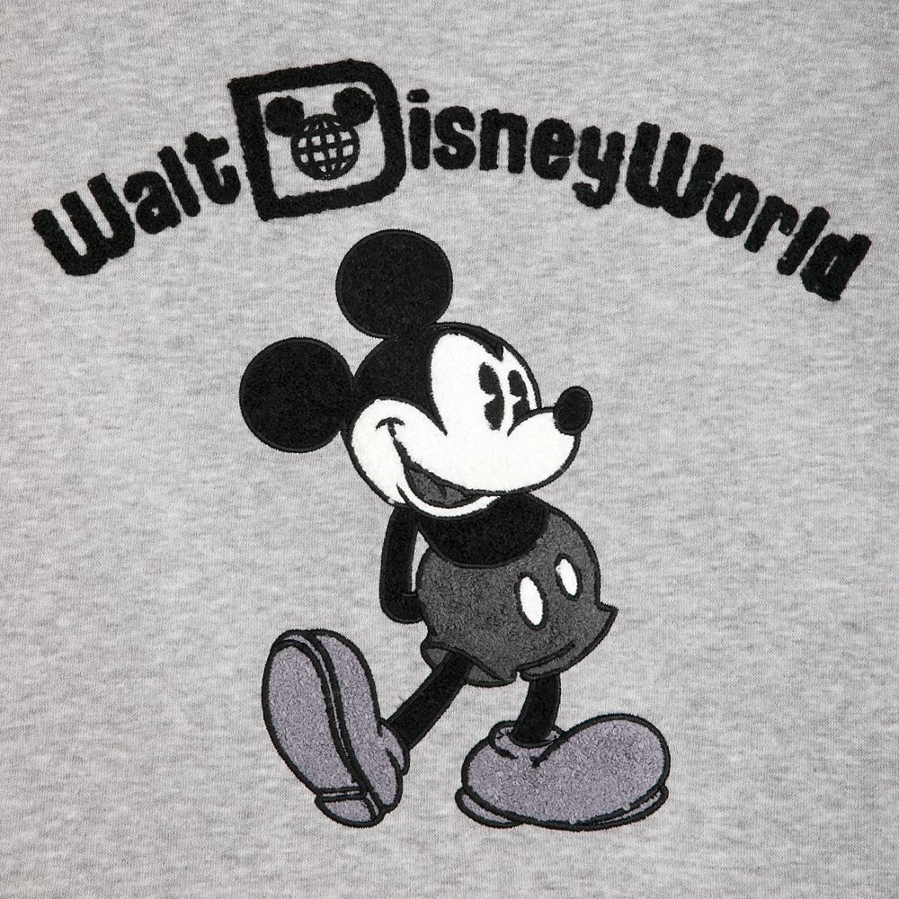 Mickey Mouse Cropped Pullover for Women – Walt Disney World – Gray