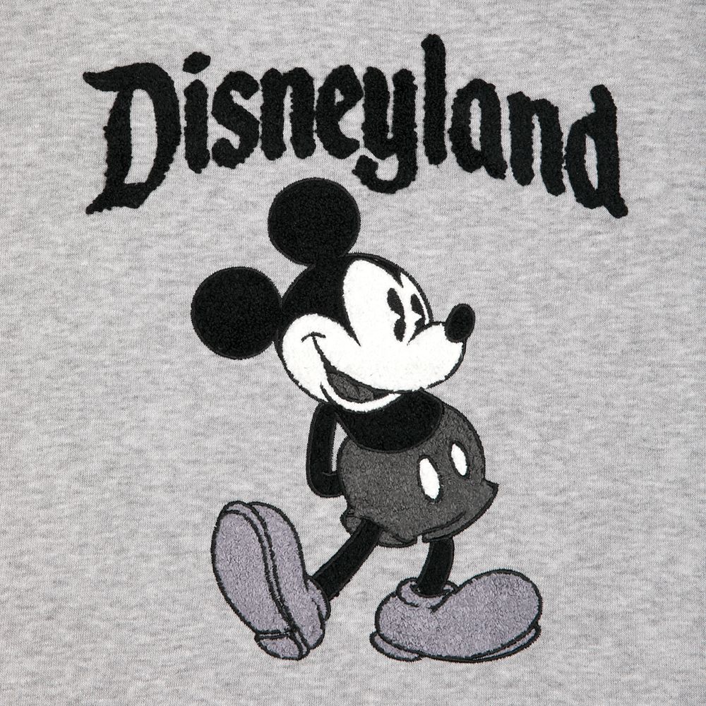 Mickey Mouse Cropped Pullover for Women – Disneyland – Gray
