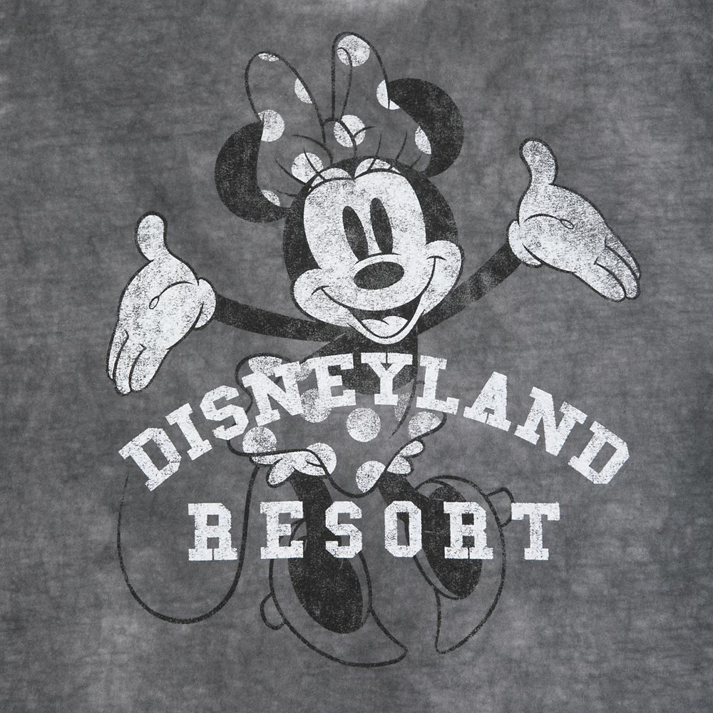 Minnie Mouse Vintage Wash T-Shirt for Women – Disneyland – Gray