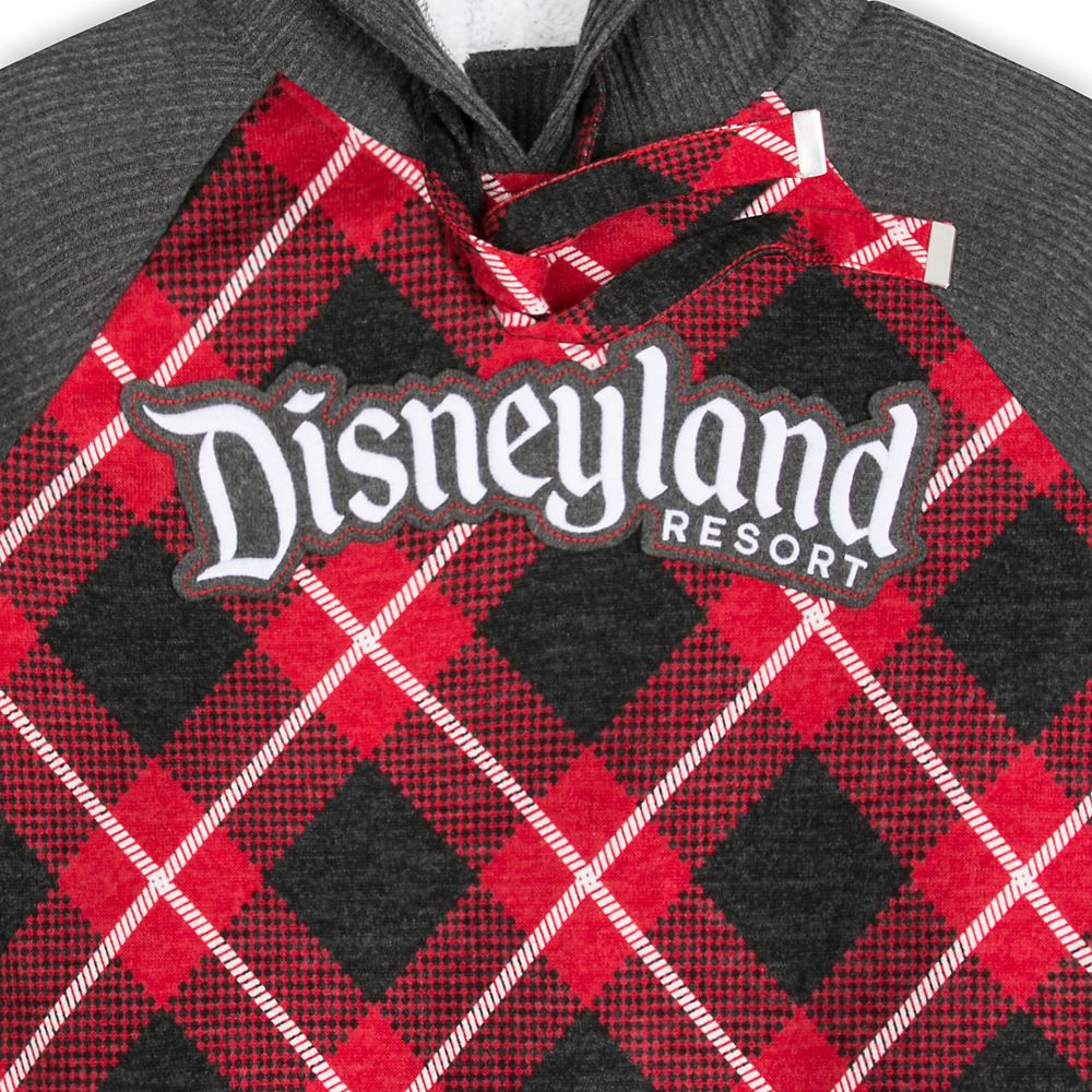 Disneyland Red Plaid Hooded Pullover for Women