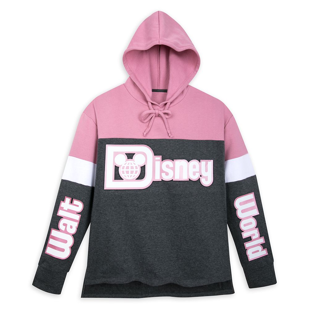 Walt Disney World Pink and Gray Pullover Hoodie for Women