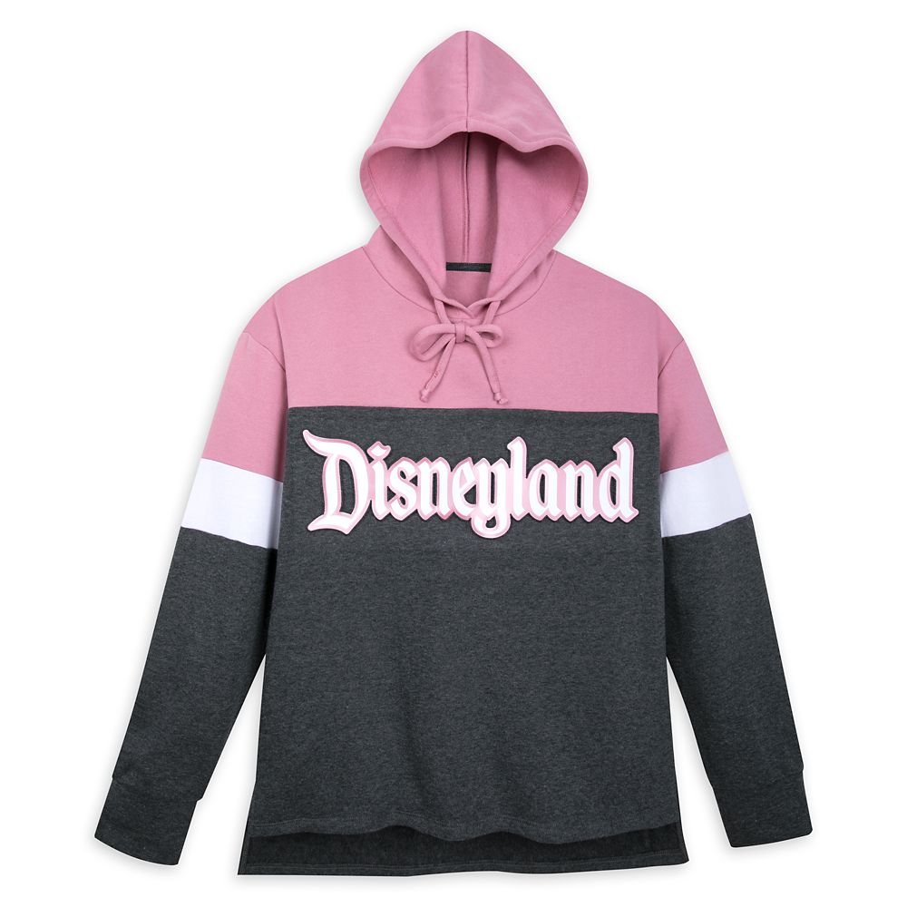Disneyland Pink and Gray Pullover Hoodie for Women