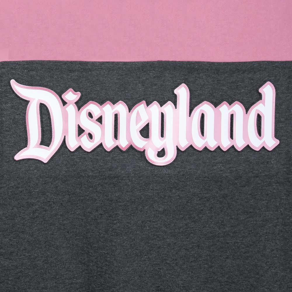 Disneyland Pink and Gray Pullover Hoodie for Women