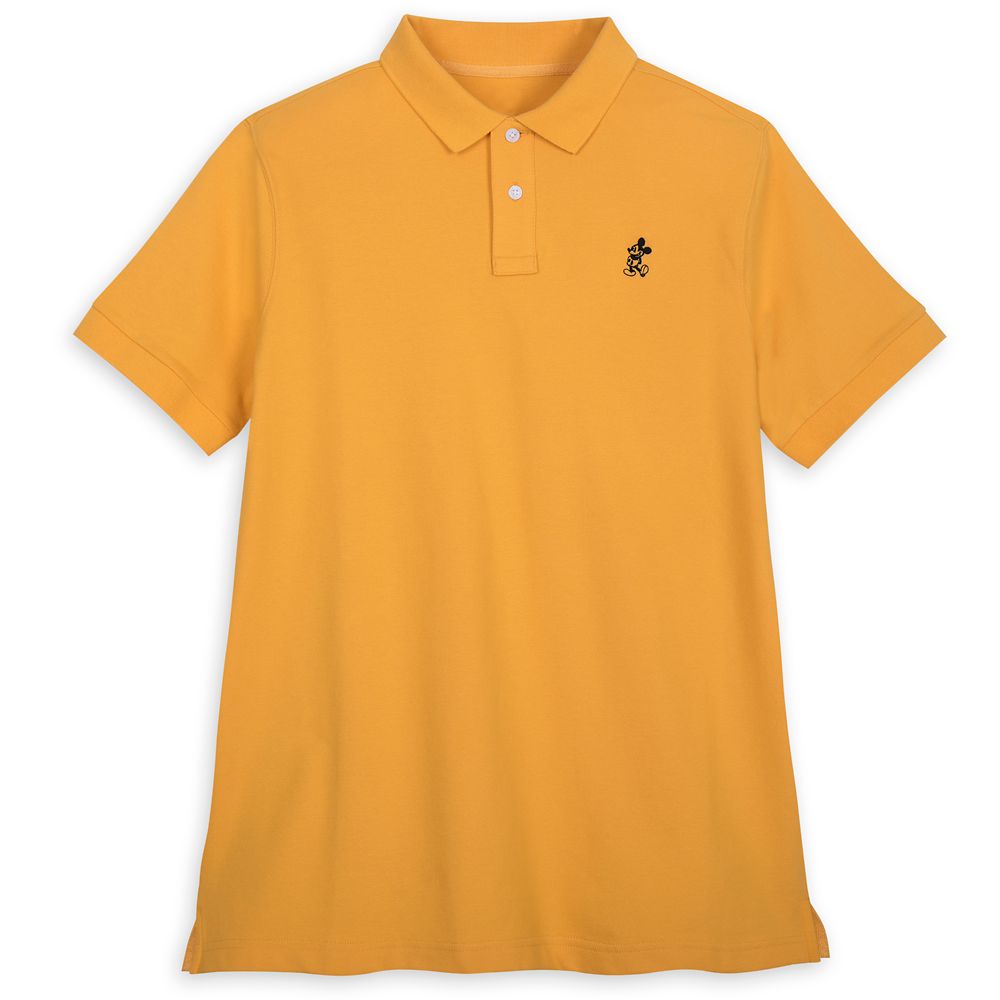 Mickey Mouse Polo Shirt for Adults – Yellow