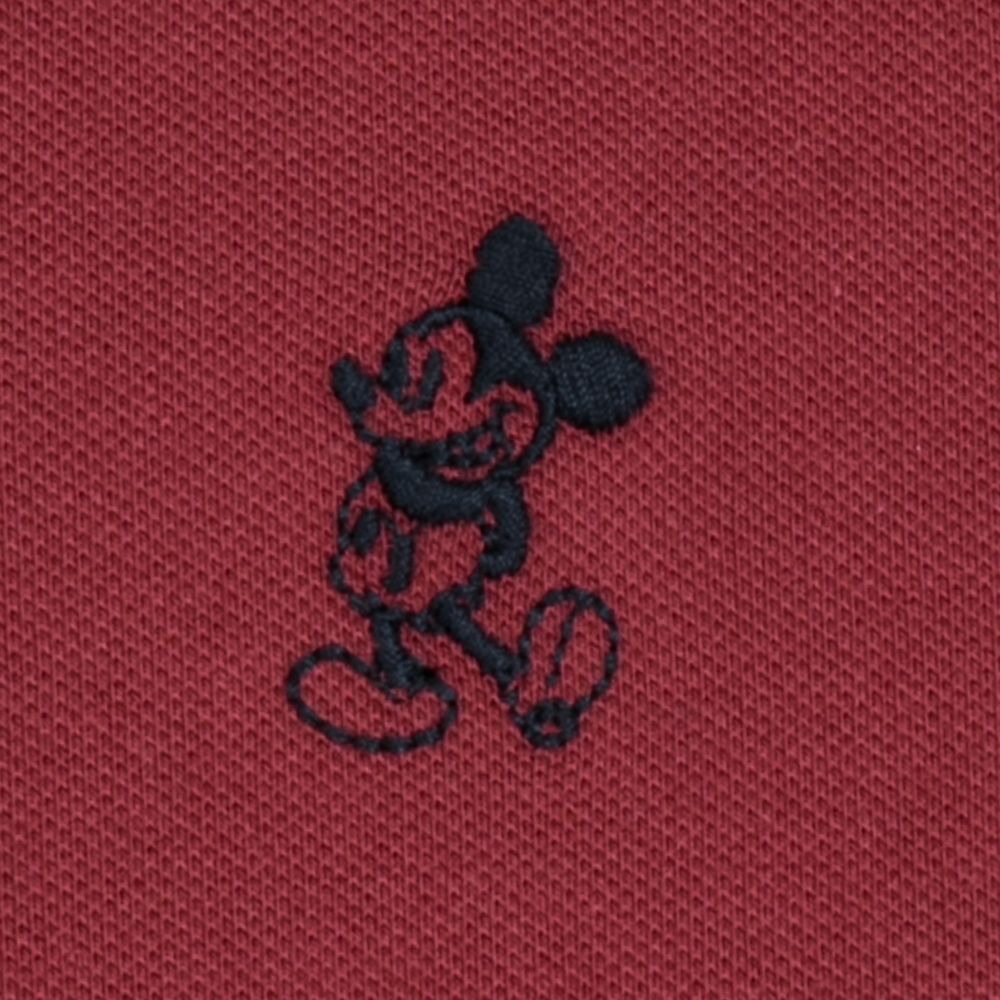 Mickey Mouse Polo Shirt for Adults – Burgundy