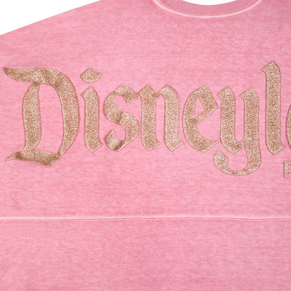 Disneyland Briar Rose Gold Glitter Spirit Jersey for Adults