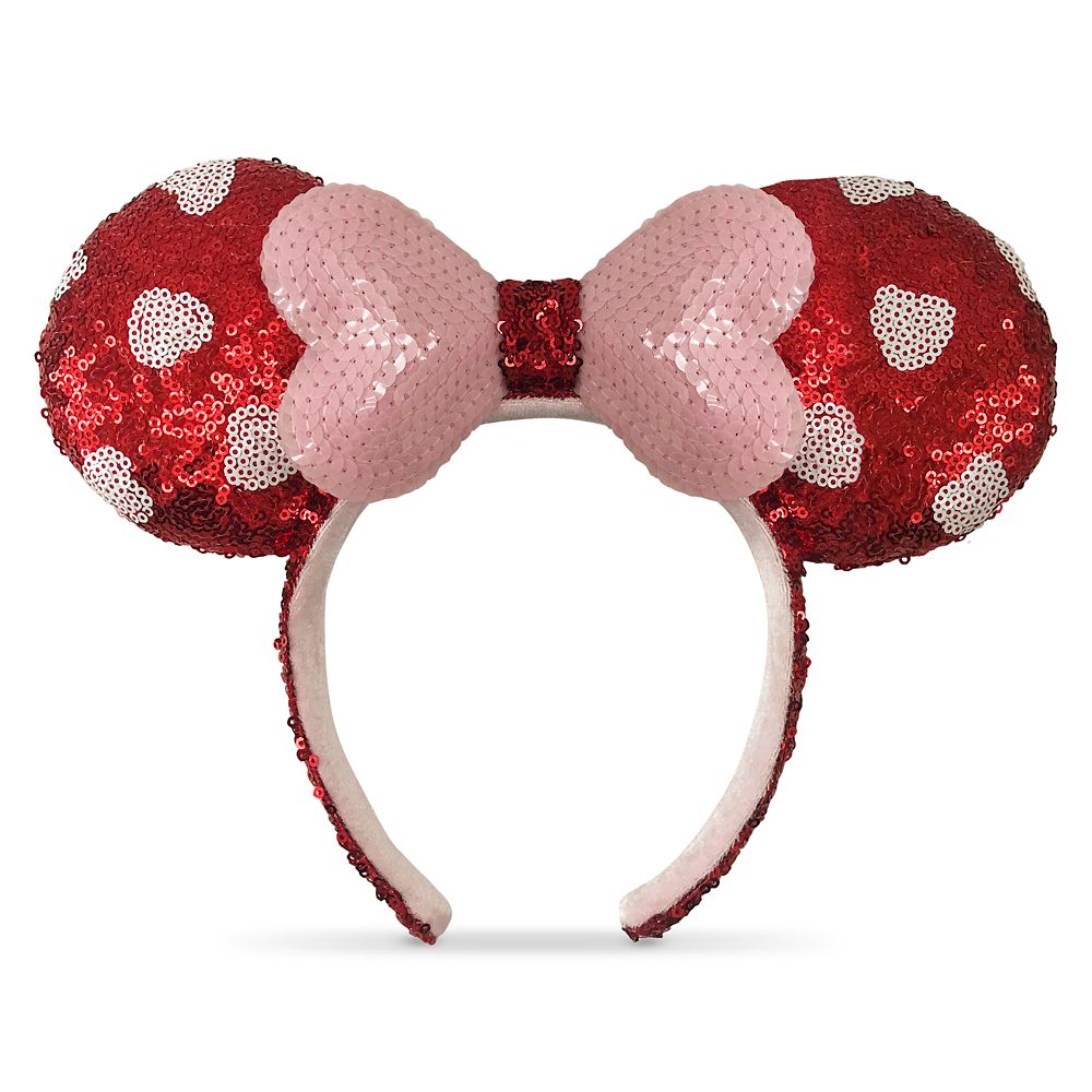 Minnie Mouse Sequined Ear Headband – Valentine's Day