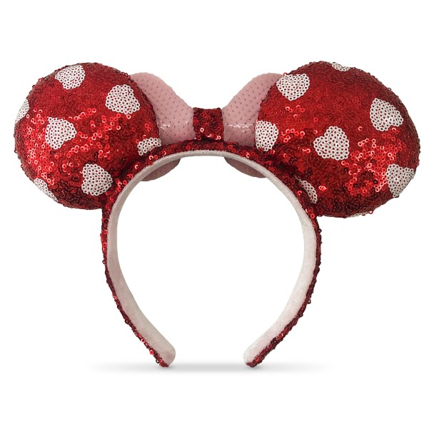 Minnie Mouse Sequined Ear Headband – Valentine's Day