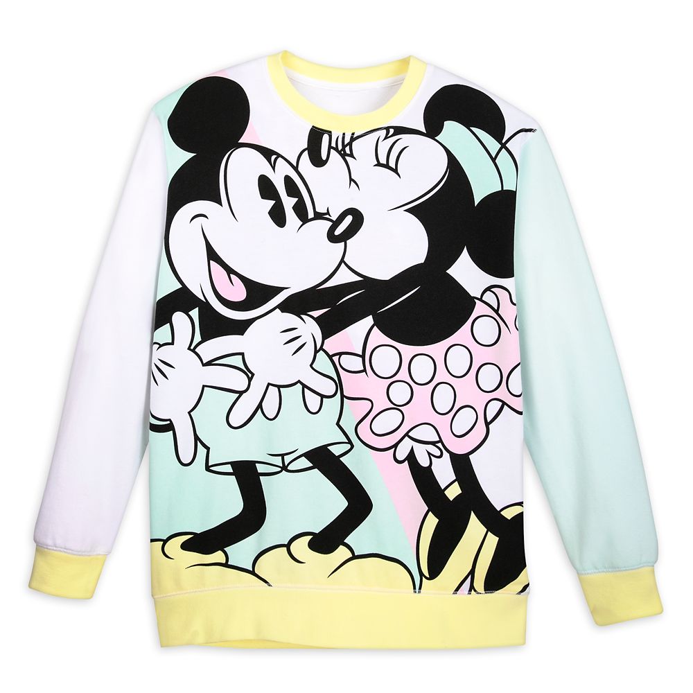 Mickey and Minnie Mouse Pastel Pullover Top for Women