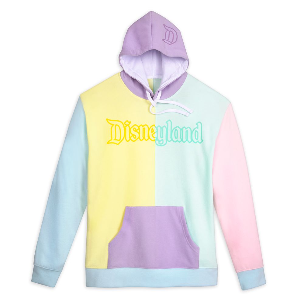 Disneyland Pastel Colorblock Pullover Hoodie for Men