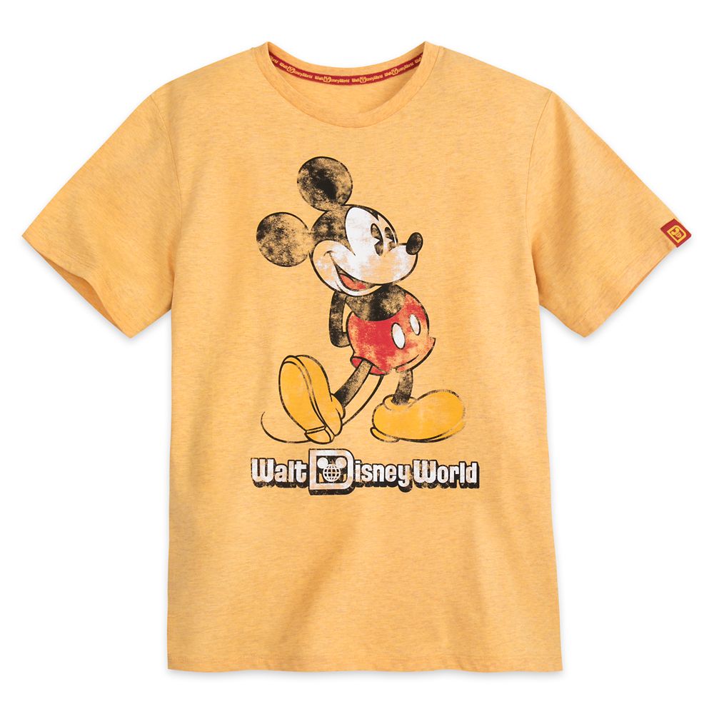 Mickey Mouse Classic Marled T-Shirt for Adults – Walt Disney World – Yellow