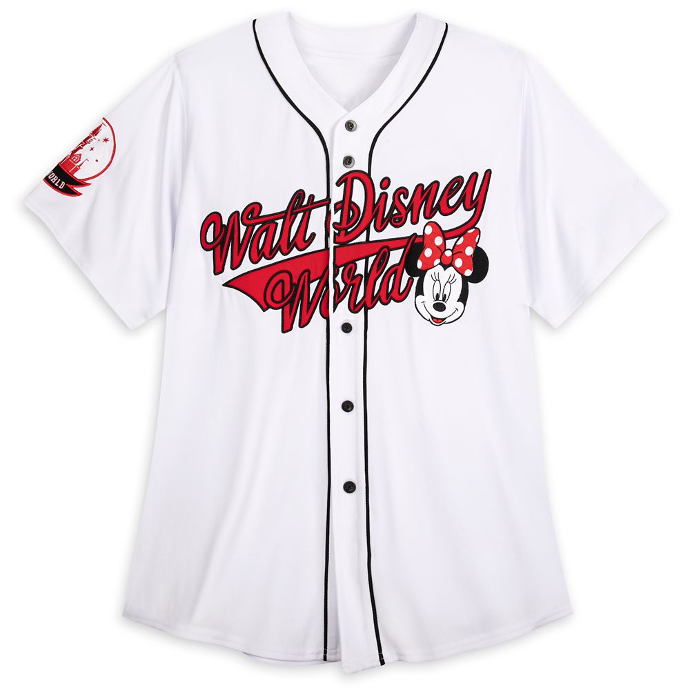 Minnie Mouse White Pink 3D Custom Name And Number Baseball Jersey –