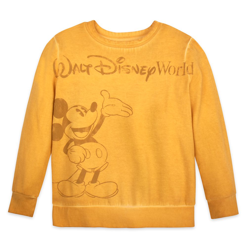 Mickey Mouse Mineral Wash Sweatshirt for Adults – Walt Disney World is available online