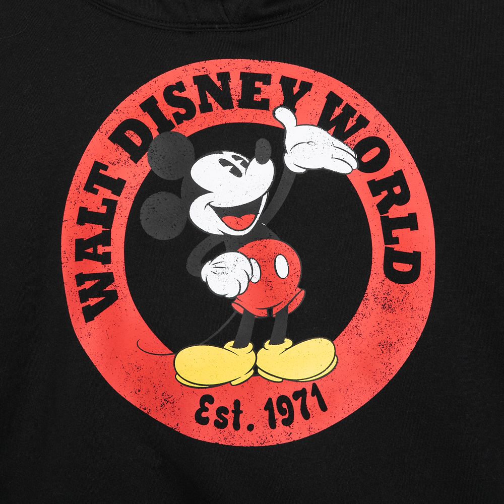 Mickey Mouse Pullover Hoodie for Women – Walt Disney World – Black