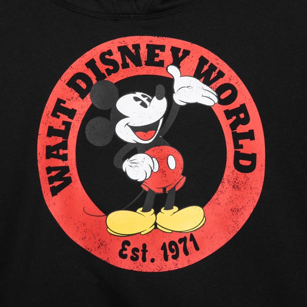 Mickey Mouse Pullover Hoodie for Women – Walt Disney World – Black