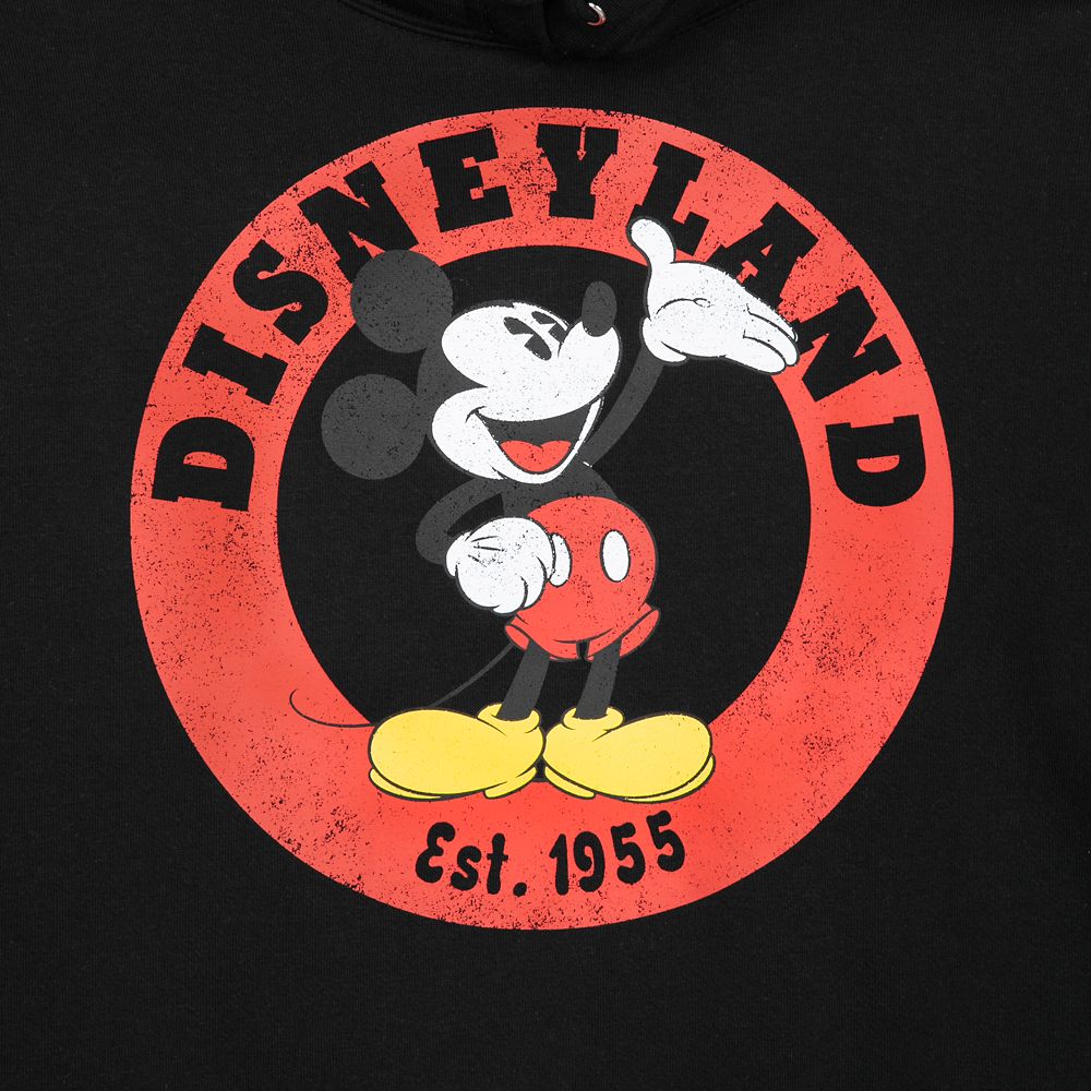Mickey Mouse Pullover Hoodie for Women – Disneyland – Black