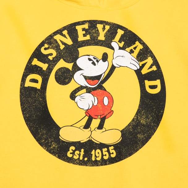 Mickey Mouse Pullover Hoodie for Women – Disneyland – Yellow