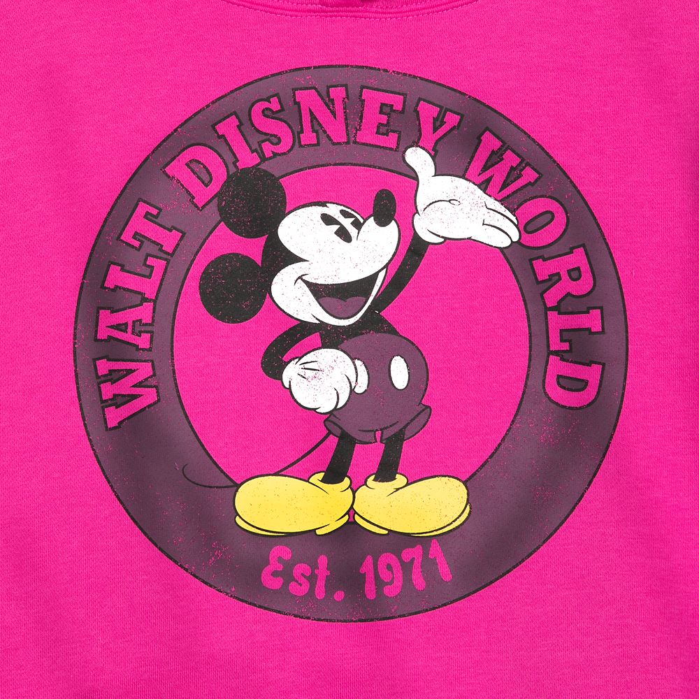 Mickey Mouse Pullover Hoodie for Women – Walt Disney World – Pink