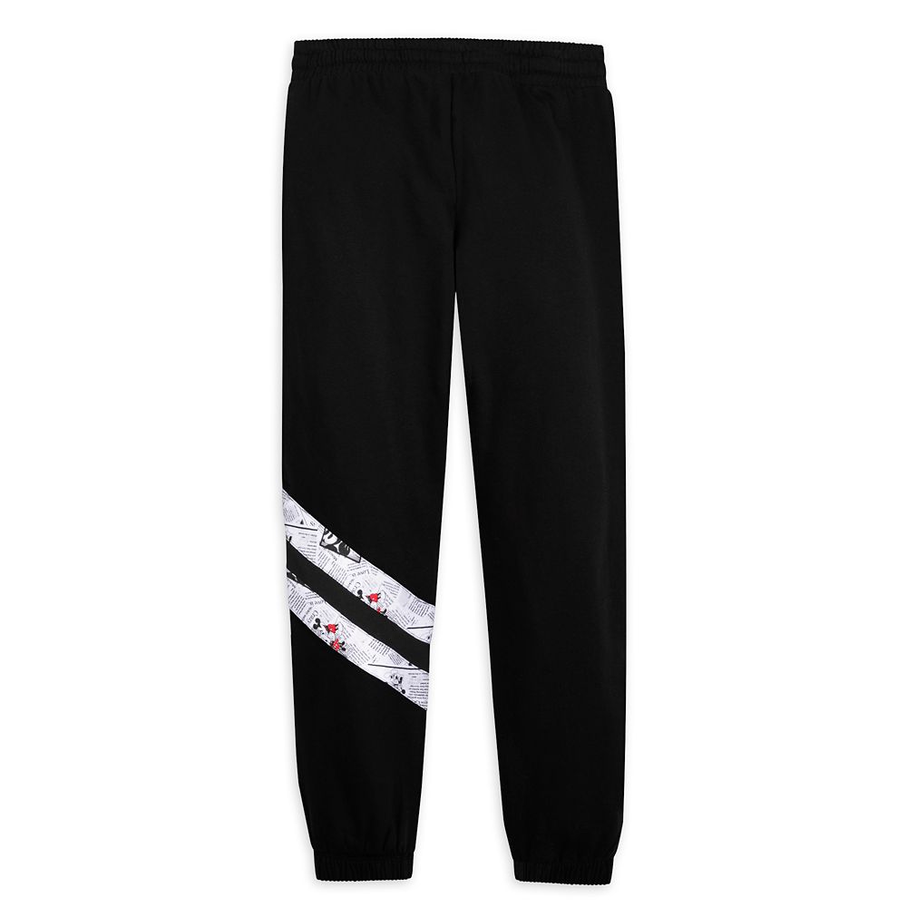 Mickey and Minnie Mouse Newsprint Jogger Pants for Women – Disneyland