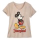 Mickey Mouse V-Neck T-Shirt for Women – Disneyland – Oatmeal