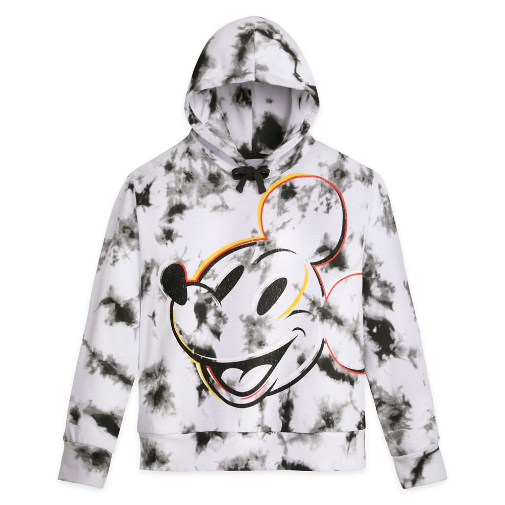 Mickey Mouse Tie Dye Pullover Hoodie for Adults – Disneyland – Black