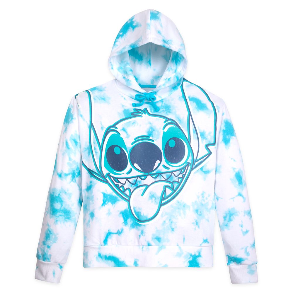 Stitch Tie Dye Pullover Hoodie for Adults – Walt Disney World – Blue