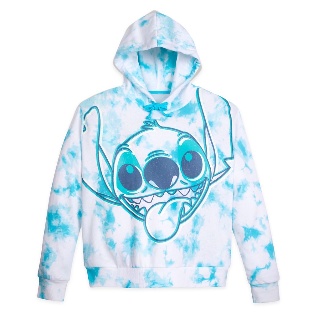 Stitch Tie Dye Pullover Hoodie For Adults – Disneyland – Blue Is Now