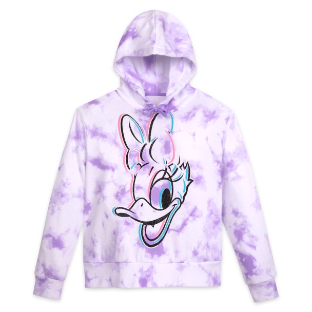 Daisy Duck Tie-Dye Pullover Hoodie for Adults – Walt Disney World – Lavender