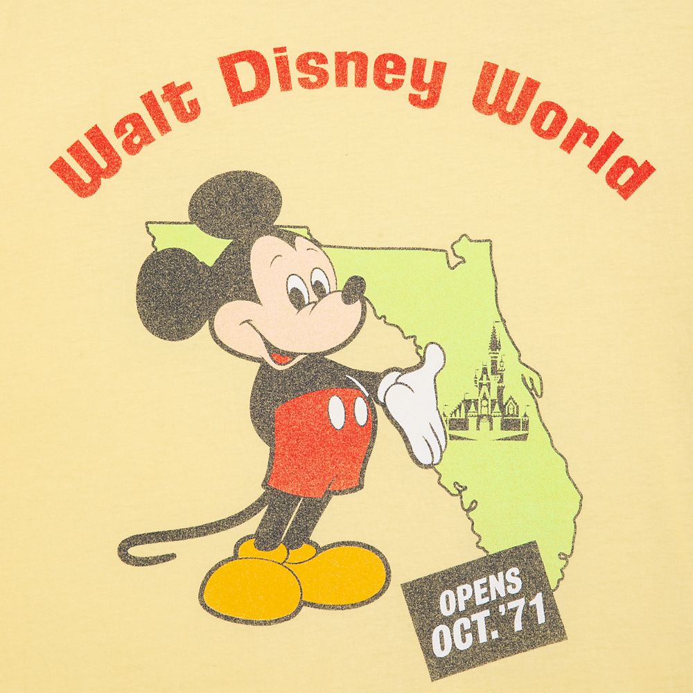 Mickey Mouse and Florida Ringer T-Shirt for Adults – Walt Disney World 50th Anniversary