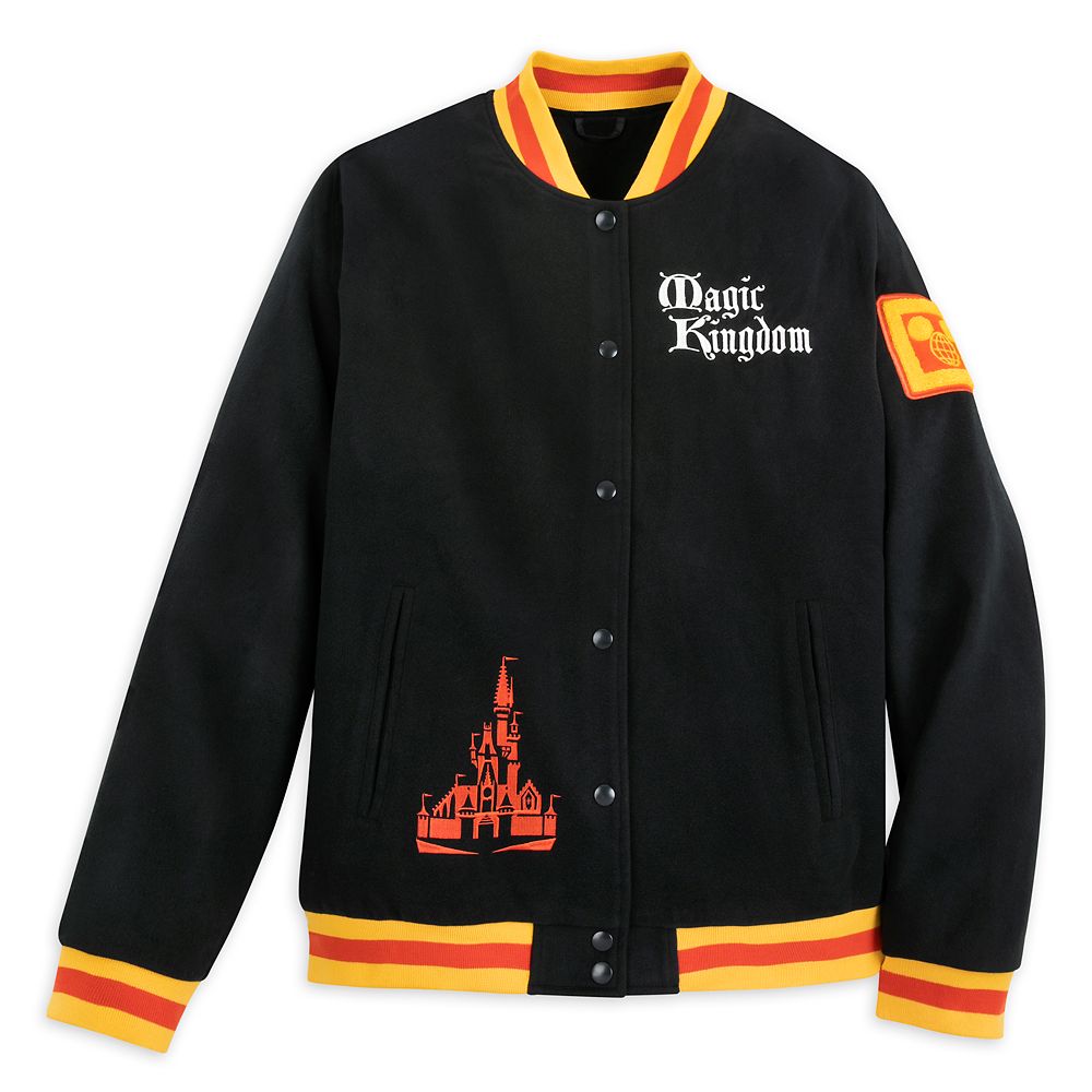 Mickey Mouse and Friends Magic Kingdom Varsity Jacket for Adults Disney Store