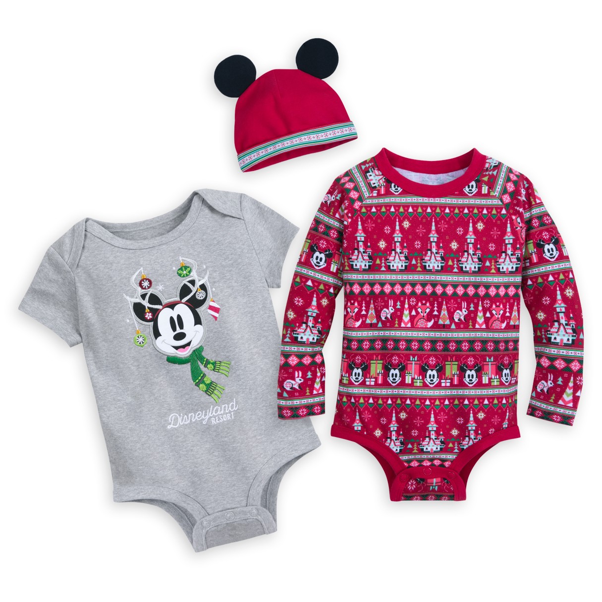 Mickey Mouse Holiday Bodysuit Set for Baby – Disneyland