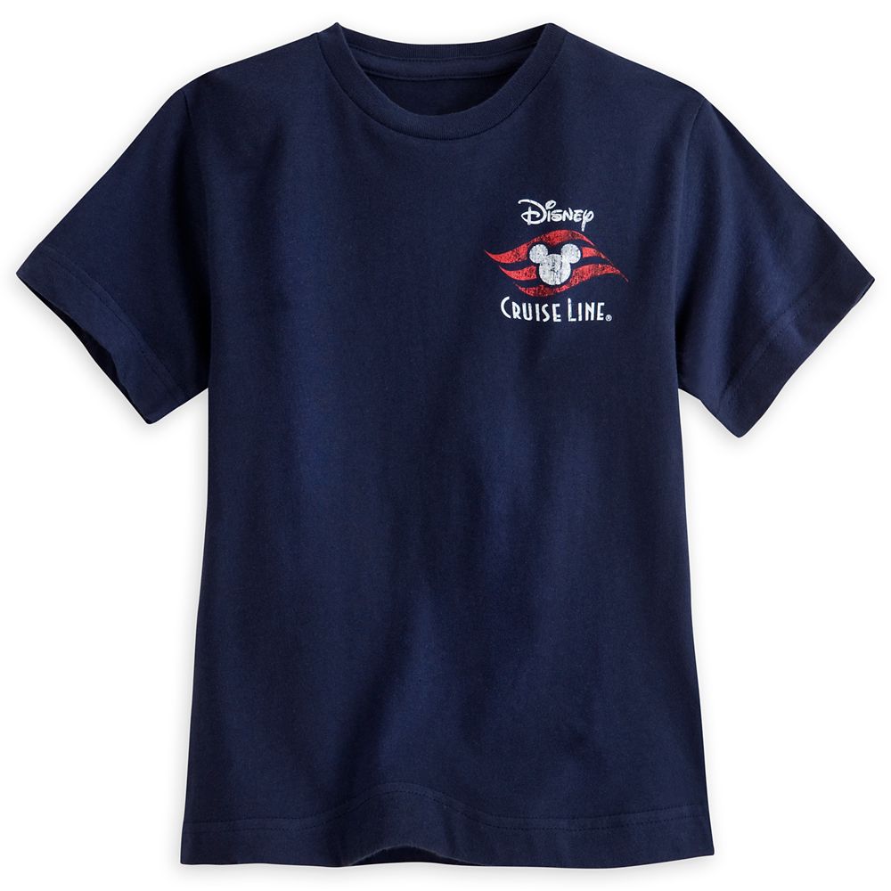 Disney Cruise Line Logo Tee For Boys Blue Shopdisney