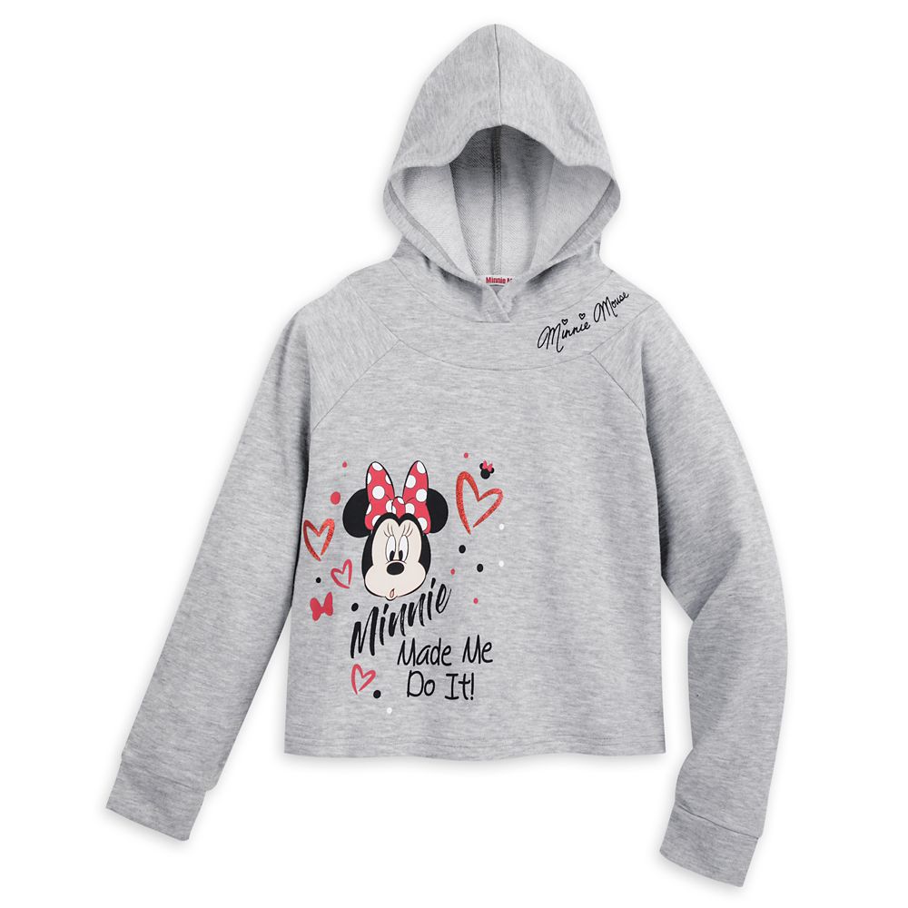 Minnie Mouse Cropped Hoodie for Girls Official shopDisney