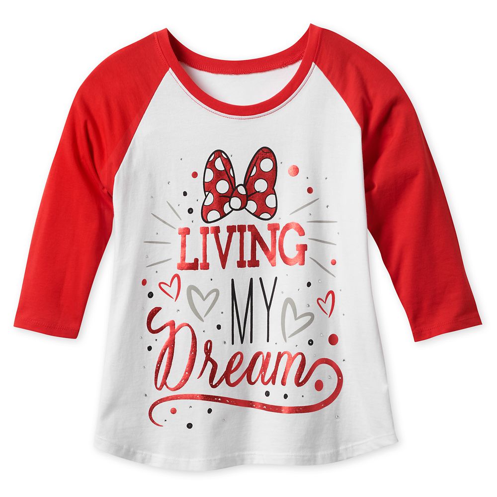 Minnie Mouse Bow Raglan T-Shirt for Girls