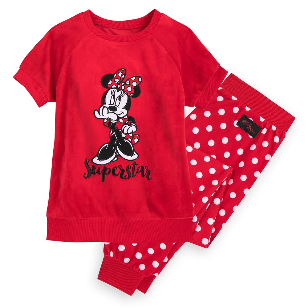 Minnie Mouse Velour Pajama Set for Girls