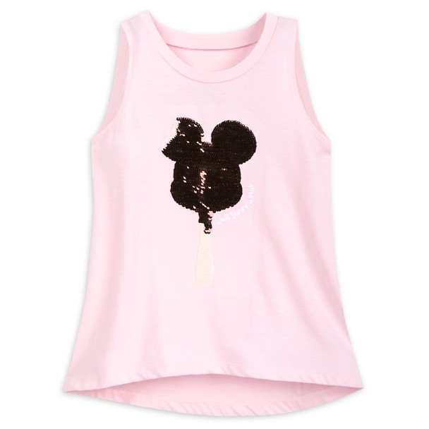 Mickey Mouse Ice Cream Bar Reversible Sequin Tank Top for Girls – Walt Disney World
