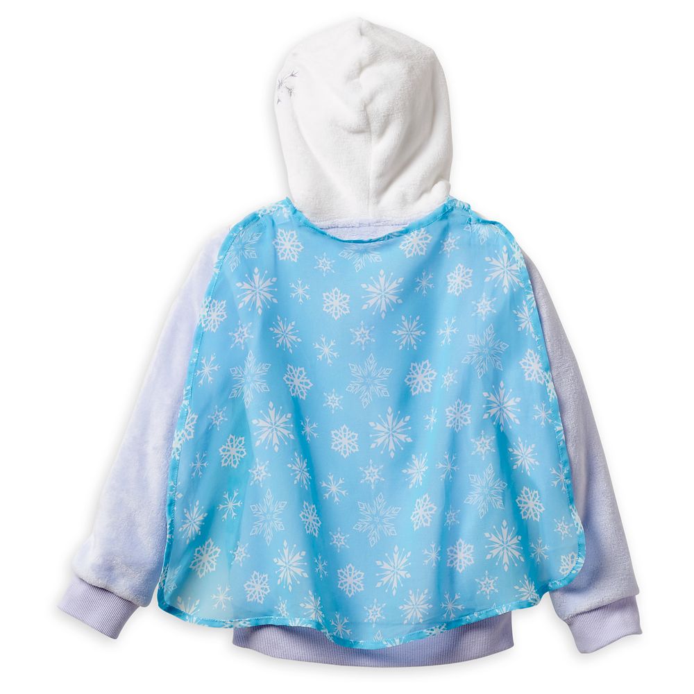 Elsa Fuzzy Hooded Jacket for Girls