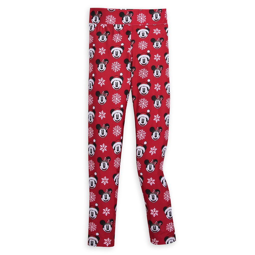 Mickey and Minnie Mouse Holiday Leggings for Girls