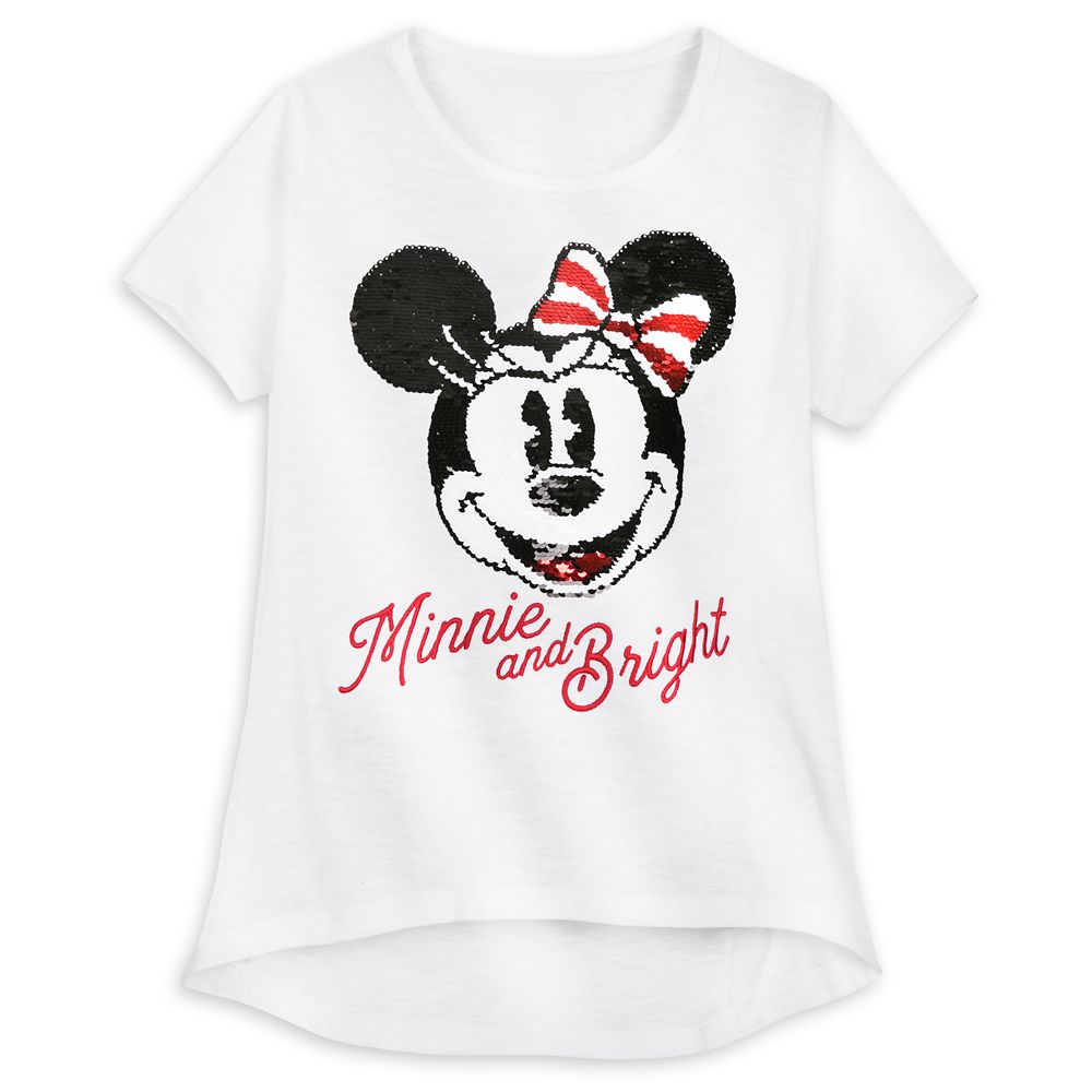 Minnie Mouse Holiday Reversible Sequin T-Shirt for Girls – Walt Disney World