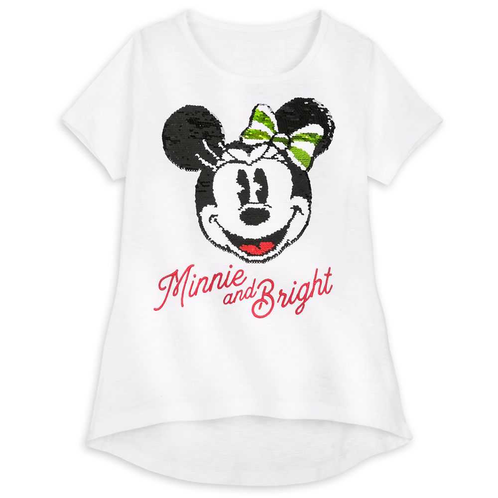 Minnie Mouse Holiday Reversible Sequin T-Shirt for Girls – Walt Disney World