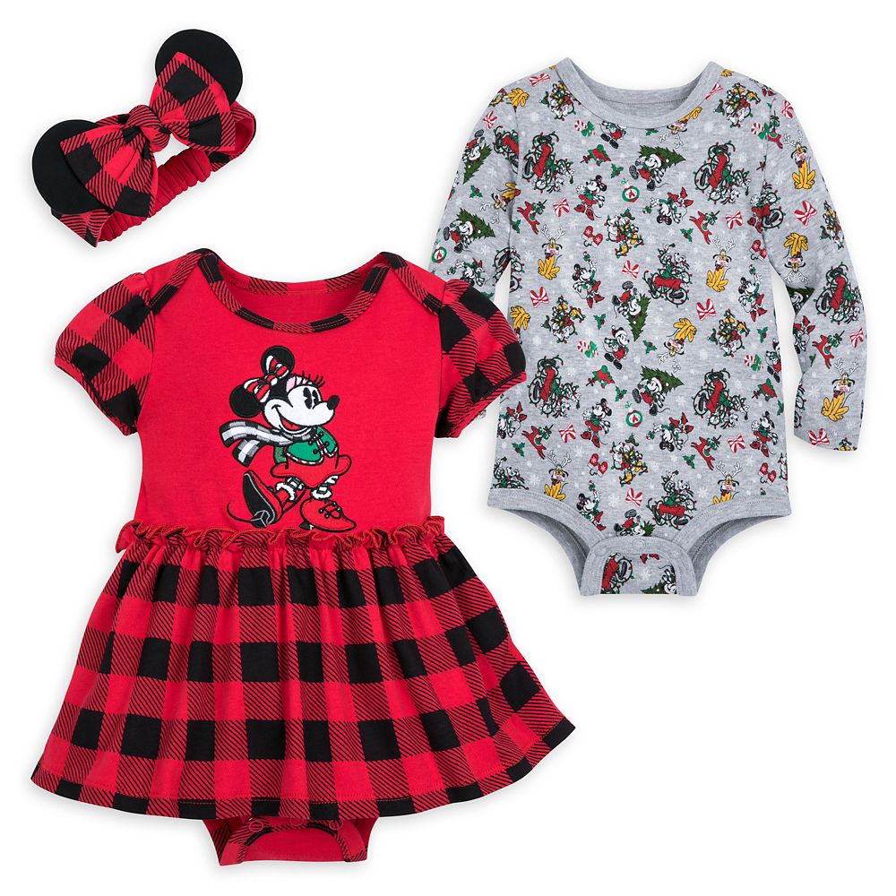 Mickey Mouse and Friends Holiday Bodysuit Set for Baby – Walt Disney World