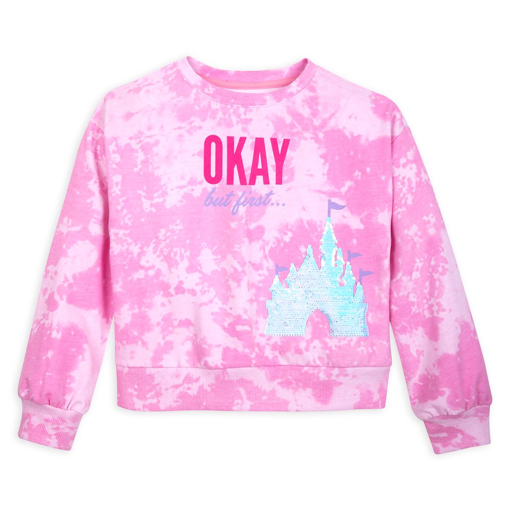 sequin tie dye sweatshirt