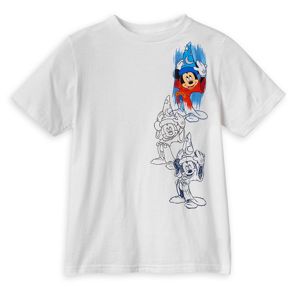Sorcerer Mickey Mouse T-Shirt for Kids – Fantasia – Disney Ink & Paint