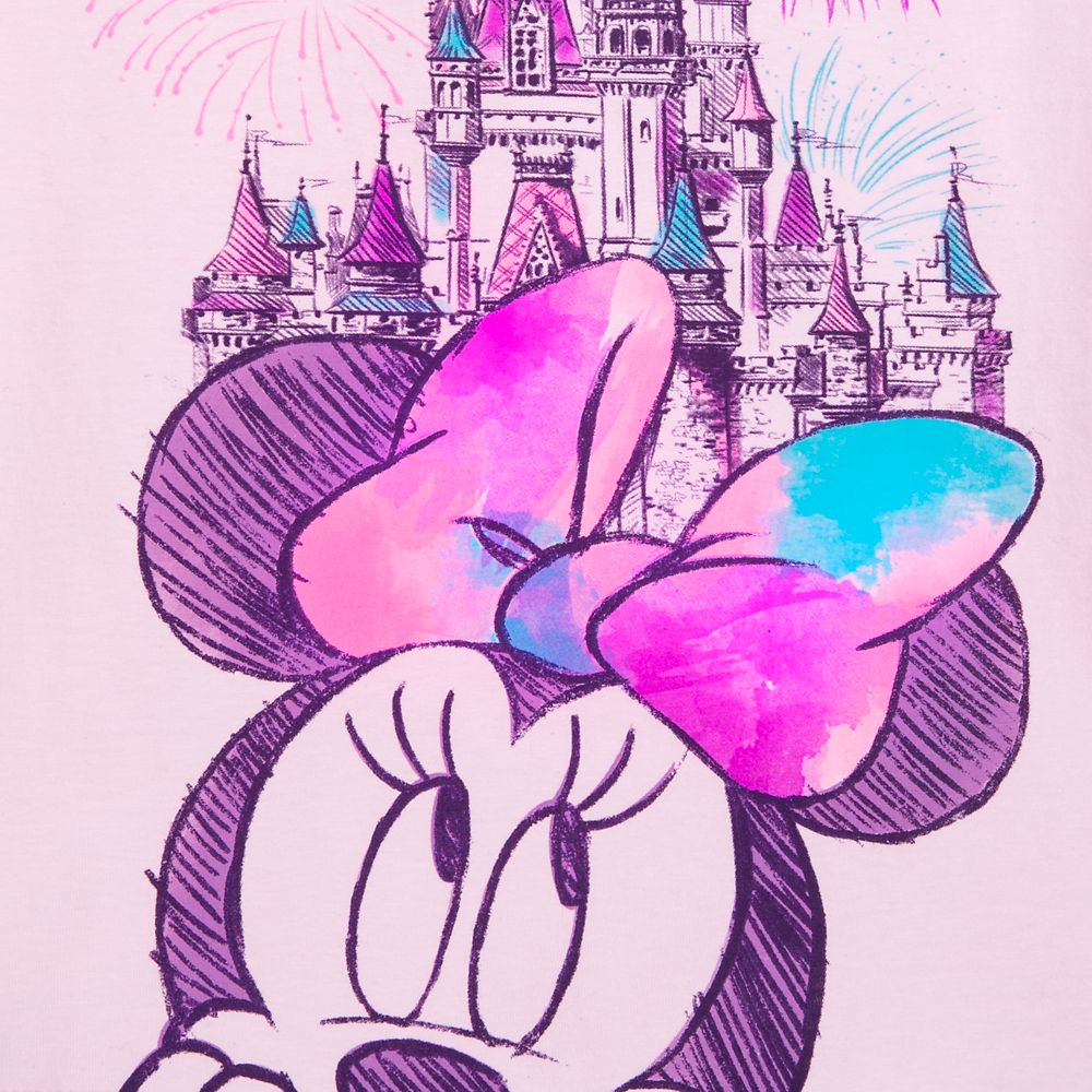 Minnie Mouse Cinderella Castle Sketch T-Shirt for Girls – Walt Disney World