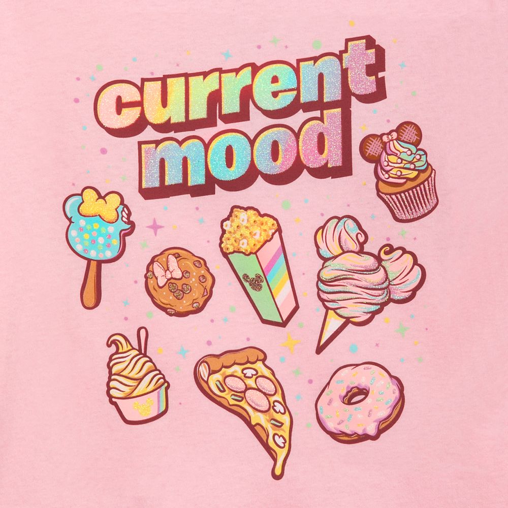 Disney Parks Food Icons ''Current Mood'' T-Shirt for Girls