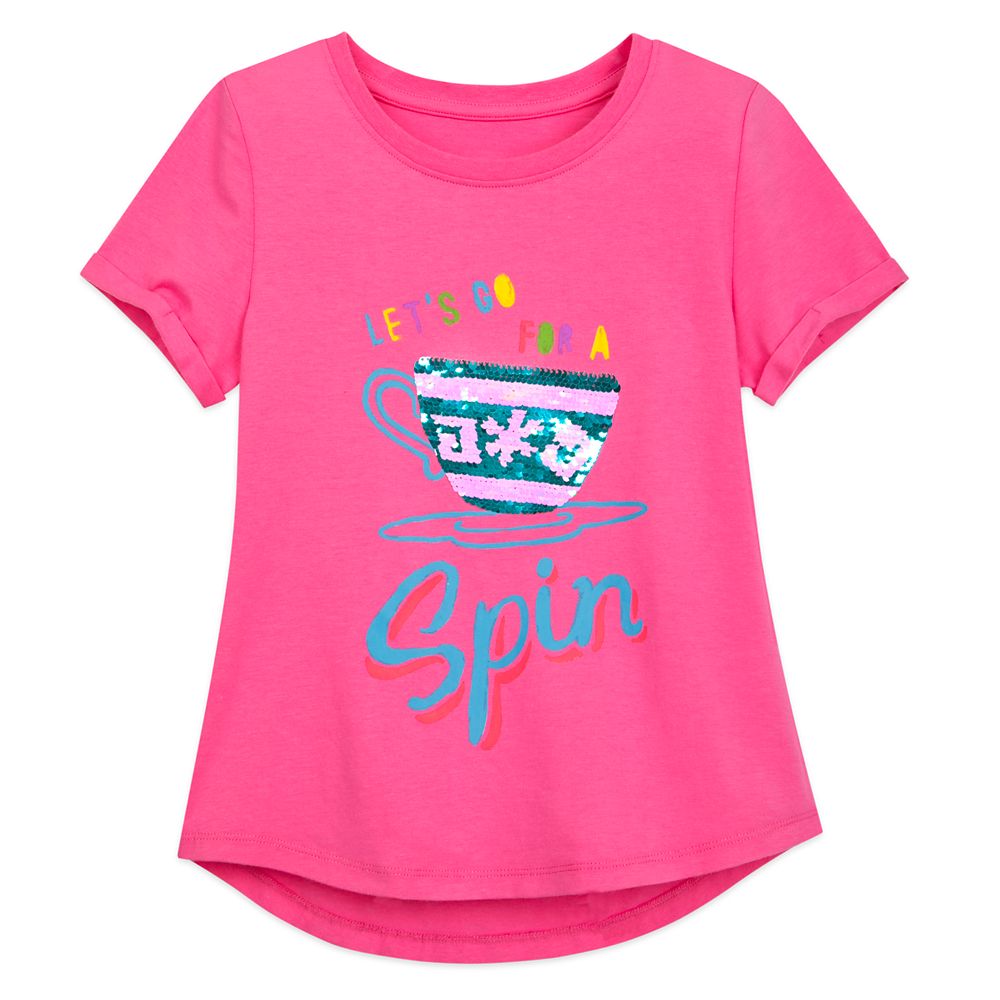 Mad Tea Party Reversible Sequin T-Shirt for Girls